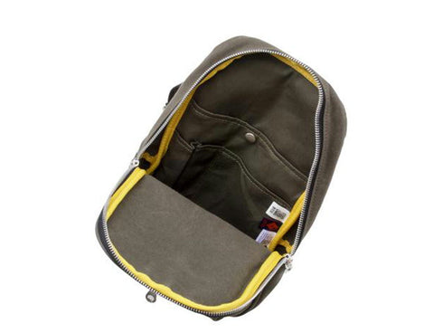 【豊岡鞄 直帆布 NEH-003 カーキ】味わい深い帆布ワンショルダーバッグ